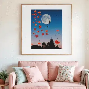 Ilustración "Madrid bajo la Luna"